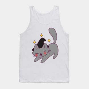 Gray wizard cat Tank Top